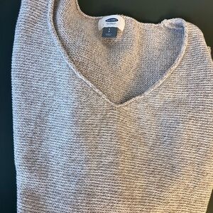 Old Navy Women's Neutral Tone V-Neck Sweater